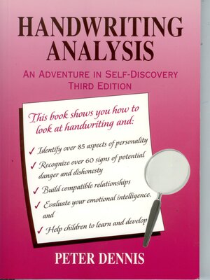 cover image of Handwriting Analysis: an Adventure in Self-Discovery